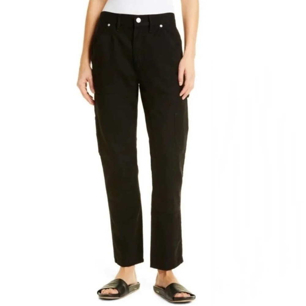 NWT Frame Le Slouch Low Rise Cargo Pants in Black